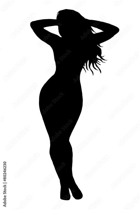 silhouette nude woman